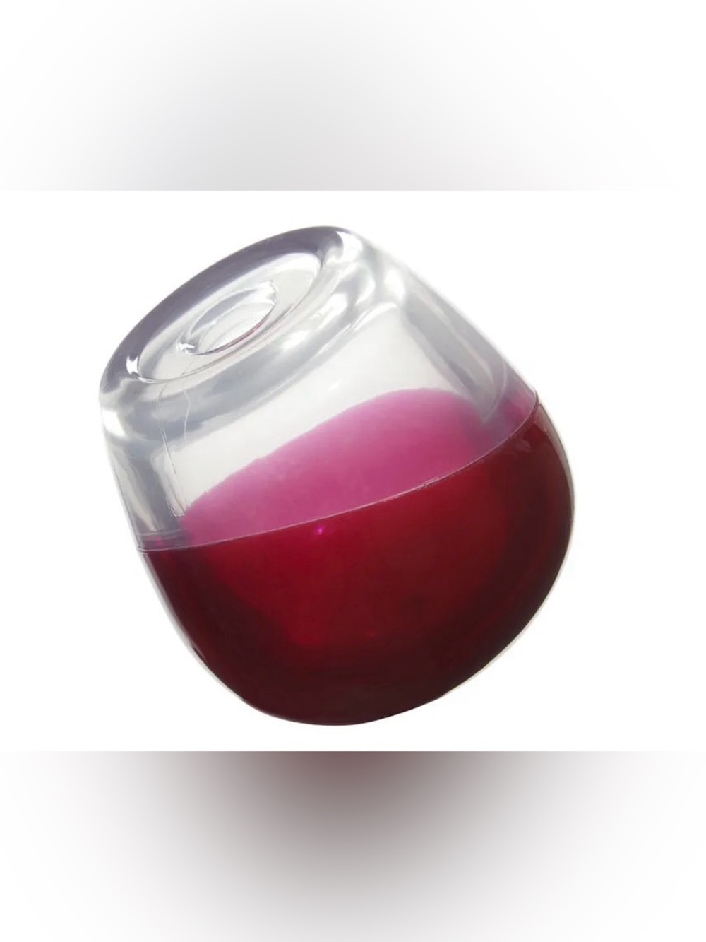 Bark Box Super Chewer Wine Glass dog toy NEW Large dog rubber bounce